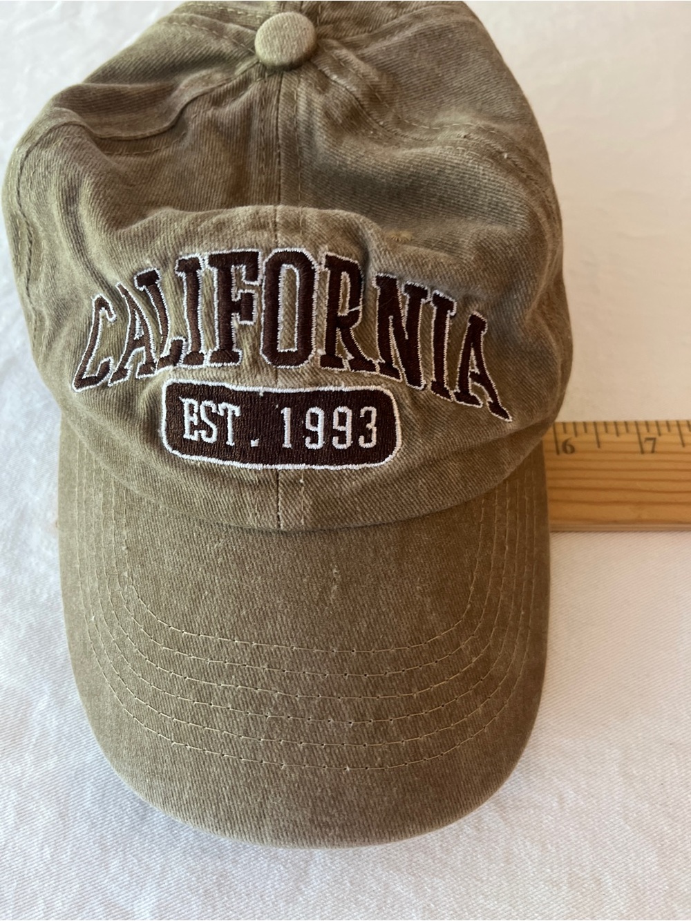 California 'EST. 1993' Olive Cotton Baseball Cap